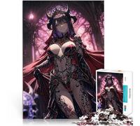 Puzzles pour Adultes de 1000 pièces Reine de l'anime Dark Fantasy Analyse et logique Jeu éducatif pour Anniversaire, Noël 38x26cm
