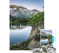 Puzzles pour Adultes de 1000 pièces représentant Un Paysage des Pyrénées Jeux Amusants décoration ou d'anniversaire (Taille 38x26cm)