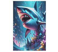 Puzzles pour Adultes De 1000 Pièces - Requin - Puzzle Animal pour Adultes Et Enfants - Puzzles De 1000 Pièces - Jouets pour Adultes - Puzzle Familial - Cadeau (78×53cm)
