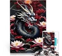 Puzzles pour Adultes de 1000 pièces Serpent Dragon Séjour Anti-Stress pour Tuer Le Temps Car C'est Un pour Toute la Famille 38x26cm