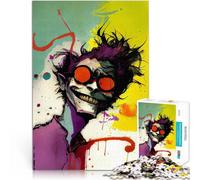 Puzzles pour Adultes de 1000 pièces Sourire narquois pour Le Jeu éducatif Challenge Toy Jeu éducatif pour Anniversaire, Noël 75x50cm