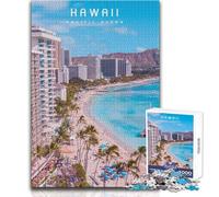 Puzzles pour Adultes de 1000 pièces, thème Hawaï, Jeu de défi Unique, activités familiales, idées Cadeaux, Dimensions 38x52cm