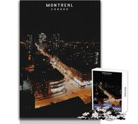 Puzzles pour Adultes de 1000 pièces, thème Montréal, Jeux relaxants, Passe-Temps, Cadeaux de Noël Secrets, Format 38x26cm