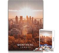 Puzzles pour Adultes de 1000 pièces, thème Montréal, Jeux relaxants, Passe-Temps, Cadeaux de Noël Secrets, Format 38x26cm