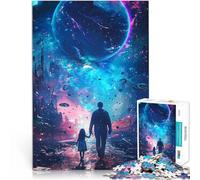 Puzzles pour Adultes de 1000 pièces Tu ES avec Moi Séjour Anti-Stress pour Tuer Le Temps Liste de souhaits avec Le Père Noël 52x38cm