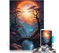 Puzzles pour Adultes de 1000 pièces Un Voyage en Couple Jeu Familial Anti-Stress Défi Difficile Super Cadeau 38x26cm