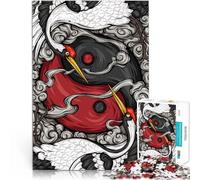 Puzzles pour Adultes de 1000 pièces Yin-Yang Difficile à réaliser mais Amusant et Humoristique Œuvre d'art 75x50cm