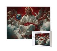 Puzzles pour Adultes de 1500 pièces, Puzzles deAnge Jésus, pour Adulte Puzzle Classique et à partir de 14 Ans Junior, Puzzle Familiaux de Divertissement à Domicile Cadeau 87x57cm e-786