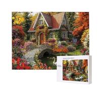 Puzzles pour Adultes de 1500 pièces, Puzzles deChalet Jardin, pour Adulte Puzzle Classique et à partir de 14 Ans Junior, Puzzle Familiaux de Divertissement à Domicile Cadeau 87x57cm e-826