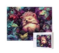 Puzzles pour Adultes de 1500 pièces, Puzzles deHérisson Fruits, pour Adulte Puzzle Classique et à partir de 14 Ans Junior, Puzzle Familiaux de Divertissement à Domicile Cadeau 87x57cm e-102