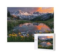 Puzzles pour Adultes de 1500 pièces, Puzzles deLacs Montagnes, pour Adulte Puzzle Classique et à partir de 14 Ans Junior, Puzzle Familiaux de Divertissement à Domicile Cadeau 87x57cm e-293