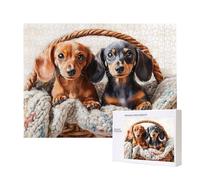 Puzzles pour Adultes de 1500 pièces, Puzzles deMignon Chien, pour Adulte Puzzle Classique et à partir de 14 Ans Junior, Puzzle Familiaux de Divertissement à Domicile Cadeau 87x57cm e-418
