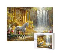 Puzzles pour Adultes de 1500 pièces, Puzzles dePalais Chevaux, pour Adulte Puzzle Classique et à partir de 14 Ans Junior, Puzzle Familiaux de Divertissement à Domicile Cadeau 87x57cm e-229