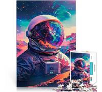 Puzzles pour Adultes de 2000 pièces Astronaute dans l'espace Défi Difficile pour soulager Le Stress Idées Cadeaux 70x100cm