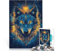 Puzzles pour Adultes de 2000 pièces dans Le Loup des ténèbres ,Convient aux 14 Ans et Plus Jeu de défi Unique Activités Amusantes à la Maison, Cadeaux d'anniversaire, Cadeaux de Voyage,。