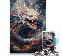 Puzzles pour Adultes de 2000 pièces Dragon dans la tempête Réduction du Stress intéressante Idées Cadeaux 70x100cm