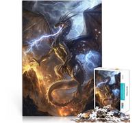 Puzzles pour Adultes de 2000 pièces Dragon de l'Orage Défi Difficile pour soulager Le Stress Cadeau Amusant 70x100cm