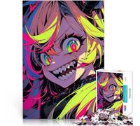 Puzzles pour Adultes de 2000 pièces Fille Monstre d'Anime Séjour Anti-Stress pour Tuer Le Temps Cadeau Amusant 70x100cm