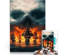 Puzzles pour Adultes de 2000 pièces Jeu du crâne et des os pour Le Jeu éducatif Challenge Toy Idées Cadeaux 70x100cm