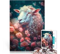 Puzzles pour Adultes de 2000 pièces Moutons irréels Réduction du Stress intéressante Liste de souhaits avec Le Père Noël 70x100cm