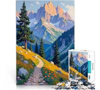 Puzzles pour Adultes de 2000 pièces Paysage de Sentier de Montagne Jeux éducatifs Chaque pièce est Unique - Jeu Familial Stimulant et Amusant 70x100cm