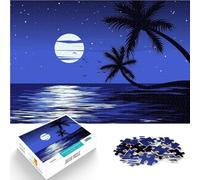 Puzzles pour Adultes de 2000 pièces Scène de Nuit Tropicale pour Le Jeu éducatif Challenge Toy Décoration Parfaite 70x100cm
