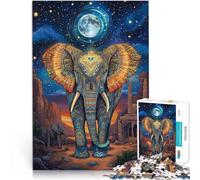 Puzzles pour Adultes de 2000 pièces Totem de l'éléphant Fabriqué en Carton pour et à partir de 14 Ans et Plus Jouets Cadeaux pour la Famille en Cadeau pour Toute la Famille et Les Amis。