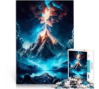 Puzzles pour Adultes de 2000 pièces Volcan Bleu Jeux éducatifs Décoration d'intérieur est idéal comme Cadeau pour Toute la Famille 70x100cm