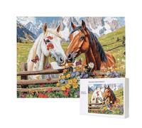 Puzzles pour Adultes de 3000 pièces, Puzzles deAnimaux Chevaux, pour Adulte Puzzle Classique et à partir de 14 Ans Junior, Puzzle Familiaux de Divertissement à Domicile Cadeau 122x80cm e-163