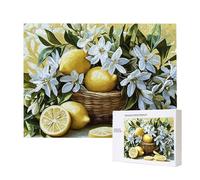 Puzzles pour Adultes de 3000 pièces, Puzzles deCitron Panier de Fleurs, pour Adulte Puzzle Classique et à partir de 14 Ans Junior, Puzzle Familiaux de Divertissement à Domicile Cadeau 122x80cm e-535