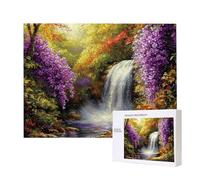 Puzzles pour Adultes de 3000 pièces, Puzzles dePaysage Cascade, pour Adulte Puzzle Classique et à partir de 14 Ans Junior, Puzzle Familiaux de Divertissement à Domicile Cadeau 122x80cm e-208