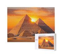 Puzzles pour Adultes de 500 pièces, Puzzles deÉgypte Pyramides, pour Adulte Puzzle Classique et à partir de 14 Ans Junior, Puzzle Familiaux de Divertissement à Domicile Cadeau 52x38cm e-6