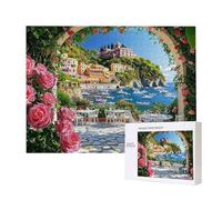 Puzzles pour Adultes de 500 pièces, Puzzles deFront de mer Paysage, pour Adulte Puzzle Classique et à partir de 14 Ans Junior, Puzzle Familiaux de Divertissement à Domicile Cadeau 52x38cm e-238