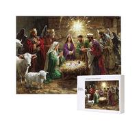 Puzzles pour Adultes de 500 pièces, Puzzles Dela Venue de Jésus, pour Adulte Puzzle Classique et à partir de 14 Ans Junior, Puzzle Familiaux de Divertissement à Domicile Cadeau 52x38cm e-884