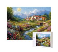 Puzzles pour Adultes de 500 pièces, Puzzles dePaysage Ville, pour Adulte Puzzle Classique et à partir de 14 Ans Junior, Puzzle Familiaux de Divertissement à Domicile Cadeau 52x38cm e-214