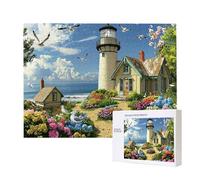Puzzles pour Adultes de 500 pièces, Puzzles dePhare Paysage, pour Adulte Puzzle Classique et à partir de 14 Ans Junior, Puzzle Familiaux de Divertissement à Domicile Cadeau 52x38cm e-126