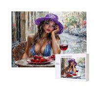 Puzzles pour Adultes de 500 pièces, Puzzles Devin Rouge Femme, pour Adulte Puzzle Classique et à partir de 14 Ans Junior, Puzzle Familiaux de Divertissement à Domicile Cadeau 52x38cm e-279
