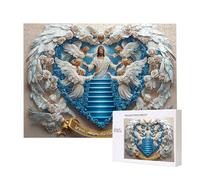 Puzzles pour Adultes de 5000 pièces, Puzzles deAnge Jésus, pour Adulte Puzzle Classique et à partir de 14 Ans Junior, Puzzle Familiaux de Divertissement à Domicile Cadeau 156x105cm e-785