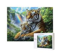 Puzzles pour Adultes de 5000 pièces, Puzzles deCascade Tigre, pour Adulte Puzzle Classique et à partir de 14 Ans Junior, Puzzle Familiaux de Divertissement à Domicile Cadeau 156x105cm e-610