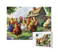 Puzzles pour Adultes de 5000 pièces, Puzzles deFerme troupeau de poulets, pour Adulte Puzzle Classique et à partir de 14 ans Junior, Puzzle Familiaux de Divertissement à Domicile Cadeau 156x105cm e545