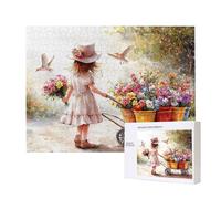 Puzzles pour Adultes de 5000 pièces, Puzzles deFille Char, pour Adulte Puzzle Classique et à partir de 14 Ans Junior, Puzzle Familiaux de Divertissement à Domicile Cadeau 156x105cm e-561