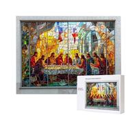 Puzzles pour Adultes de 5000 pièces, Puzzles DELE dernier dîner, pour Adulte Puzzle Classique et à partir de 14 Ans Junior, Puzzle Familiaux de Divertissement à Domicile Cadeau 156x105cm e-952
