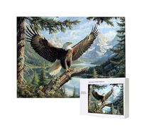 Puzzles pour Adultes de 5000 pièces, Puzzles dePaysage aigles, pour Adulte Puzzle Classique et à partir de 14 Ans Junior, Puzzle Familiaux de Divertissement à Domicile Cadeau 156x105cm e-201