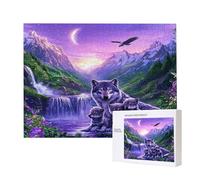 Puzzles pour Adultes de 5000 pièces, Puzzles dePaysage Cascade Loup, pour Adulte Puzzle Classique et à partir de 14 Ans Junior, Puzzle Familiaux de Divertissement à Domicile Cadeau 156x105cm e-209