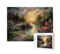 Puzzles pour Adultes de 5000 pièces, Puzzles dePaysage Jardin, pour Adulte Puzzle Classique et à partir de 14 Ans Junior, Puzzle Familiaux de Divertissement à Domicile Cadeau 156x105cm e-200
