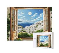 Puzzles pour Adultes de 5000 pièces, Puzzles deRebord de fenêtre paysage, pour Adulte Puzzle Classique et à partir de 14 ans Junior, Puzzle Familiaux de Divertissement à Domicile Cadeau 156x105cm e-99