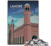 Puzzles pour Adultes de Lahore, Pakistan, 1 000 pièces, pour stimuler Le Cerveau, Jouets addictifs pour cultiver la Patience, adaptés aux Couples (38x52cm)
