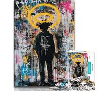 Puzzles pour Adultes de Style Basquiat 1000 pièces, Jeu éducatif, Jouet de défi, décoration Murale, Cadeaux d'anniversaire et de Noël Uniques 38x26cm