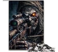 Puzzles pour Adultes Dead Army Zombie Soldier Impossible Puzzles pour Adultes Taille 26x38cm Parfait pour Les Adolescents et Les collectionneurs, décoration idéale pour la Maison et Cadeau de Voyage
