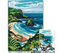 Puzzles pour Adultes des îles des Açores et du Portugal, 1000 pièces, pour stimuler Le Cerveau, Jouets addictifs pour cultiver la Patience, adaptés aux Couples, 38x26cm